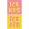 100 x lipdukai - Fck Afd & Fck Nzs - lipdukas - 50 lipdukų rinkinys - 5.2 cm x 5.2 cm - Fck Afd lipdukas Fck nzs lipdukas kairėje spalvingas