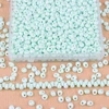 1000 stiklo karoliukų rinkinys, 4 mm, ašaros formos karoliukai apyrankėms, smulkūs karoliukai apyrankių vėrimui, karoliukai, tarpiniai karoliukai papuošalų gamybai, rankdarbiams, mėtų spalvos