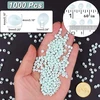 1000 stiklo karoliukų rinkinys, 4 mm, ašaros formos karoliukai apyrankėms, smulkūs karoliukai apyrankių vėrimui, karoliukai, tarpiniai karoliukai papuošalų gamybai, rankdarbiams, mėtų spalvos