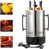 1000 W vertikalus elektrinis grilis, 230 V/50 Hz elektrinis grilis su 6 iešmais, 385 °c besisukantys iešmai, Bbq, stalo grilis, vertikalus grilis
