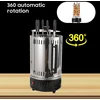 1000 W vertikalus elektrinis grilis, 230 V/50 Hz elektrinis grilis su 6 iešmais, 385 °c besisukantys iešmai, Bbq, stalo grilis, vertikalus grilis