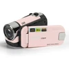 1080p hd skaitmeninis fotoaparatas, 16x priartinimo vlogų vaizdo kamera su 2,4 colio pasukamu ekranu fotografijai, nešiojamas 16 mp asmenukių fotoaparatas su papildoma šviesa (rožinis)