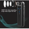 1080p kūno kamera vaizdo įrašymo įrenginys, nešiojama kišeninė kamera, 180 laipsnių besisukanti hd kamera su led indikatoriaus lempute ir spaustuku bėgiojimui, šunų vedžiojimui, žvejybai