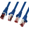 10m mėlynas - 10 x Ethernet Lan kabelis Cat6 tinklo kabelis Sftp Pimf patch kabelis 1000 Mbit/s