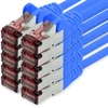 10m mėlynas - 10 x Ethernet Lan kabelis Cat6 tinklo kabelis Sftp Pimf patch kabelis 1000 Mbit/s