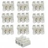 10x greitoji jungtis elektros apšvietimui be varžtų 230v 3x0,5 iki 4mm