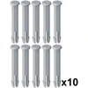 10x kaiščiai, smeigtukai baseinams Bestway Intex pilki 75mm, 10 vnt. komplektas
