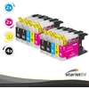 10x Rašalo Kasetės Suderinamos su Brother Lc-1220 Lc-1240