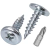 (1100 vnt. pakuotė) galvanizuoto plieno 4,5 x 16 mm medvaržčiai metaliniai varžtai modifikuota santvaros galvutė savaime įsisriegiantys (1100, 4,5 x 16 mm)