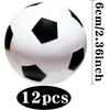 12 mini futbolo kamuolių rinkinys, pripučiami putplasčio kamuoliai, mini sportiniai kamuoliai, putplasčio teniso kamuoliukai vaikams treniruotėms, minkšti putplasčio teniso kamuoliukai, vaikams ir suaugusiems futbolo vakarėliui