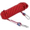 12 mm tvirta alpinizmo virvė, skirta lauko saugumui, profesionali alpinizmo virvė, paracord virvė, speleo išgyvenimo papildoma virvė, alpinizmo įranga su karabinu (10 m)