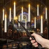 12 vnt. plaukiojanti žvakė led halloween harry potter magic wand