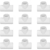 Ventiliatorius 12 vnt. Pvc vamzdžių jungtys, 3 krypčių, 32 mm, stačiu kampu