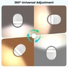 Lova 12 W led sieninis šviestuvas su kištuku, valdomas lietimu, reguliuojamas sieninis šviestuvas, 360° besisukantis šviestuvas prie lovos, 3000 K šilta balta reguliuojama skaitymo lemputė svetainei, miegamajam, laiptams, koridoriui, biurui, baltas