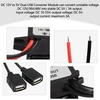 12v į 5v Usb keitiklis Dc Buck modulis 12v 36v 48v konvertuoja į 5v dvigubą Usb lizdą 10-55v į 5v 3a 15w adapteris Dc į Dc reguliatorius automobilinis maitinimo keitiklis