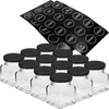 12x prieskonių indai 120ml stiklainiai uogienei, konservams, etiketės