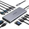 14-in-1 Usb-c dokų stotelė su 2x 4k Hdmi, Dp, Ethernet