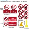 14 vnt. ženklas „nerūkyti“, 3 stiliai, lipdukas „šiose patalpose“, pastatas, parduotuvė, viešbutis, baras, kavinė, savaime prisitaikantis su 2 įbrėžimais