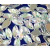 150 vnt. Ovalūs kalnų krištolo akmenukai siuvimui, 12x6 mm