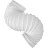 16 cm / 160 mm - 1 m ilgio balto pvc dulkių surinkimo vamzdis - vakuuminis vamzdis - lanksti vakuuminė žarna - idealiai tinka šiltnamio palapinėms, auginimo dėžėms, šiltnamiams, namų ventiliacijos plastikui - spyruoklinio plieno vielos žarna