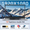 16 colių nešiojamas kompiuteris, nešiojamas kompiuteris su 8 gb ddr ir 256 gb ssd, išplečiamas iki 1 tb. Pentium keturių branduolių procesorius iki 2,64 ghz. 9000 mah baterija. mini hdmi sąsaja. dviejų juostų wifi. internetinė kamera. ploni nešiojami komp