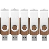 16 Gb Usb atmintinė medinė, 5 vnt. pakuotė Tatmohik medinė Usb atmintinė 16 Gb, 5 vnt. pakuotė Usb atmintinė Usb 3.0 metalinis sukamasis spaustukas medinė Usb atmintinė didelio greičio atmintinė (riešutmedžio)