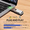 16 Gb Usb atmintinė medinė, 5 vnt. pakuotė Tatmohik medinė Usb atmintinė 16 Gb, 5 vnt. pakuotė Usb atmintinė Usb 3.0 metalinis sukamasis spaustukas medinė Usb atmintinė didelio greičio atmintinė (riešutmedžio)