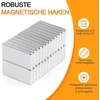 16 magnetų rinkinys, stiprūs, 20 x 10 x 3 mm neodimio magnetai itin stiprūs, magnetai magnetinei lentai, itin stiprūs retųjų žemių magnetai, stačiakampiai magnetai virtuvės spintelei, biurui, baltajai lentai