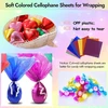 160 Spalvotų Celiuliozės Plėvelių, 19x19 cm, 8 Spalvų