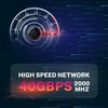 1attack.de 1 m Cat 8.1 Lan tinklo kabelis (5 vnt. pakuotė) Cat 8 Ethernet kabelis su Rj45 jungtimi, plonas ir siauras, 40 Gbps perdavimo sparta, juodas, 1.0 m