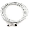 1attack.de 5 m cat 8 tinklo kabelis Cat8 kabelis baltas - 1 vnt. cat.8 lan 2000 Mhz 40 Gbit/s 40gbase-t poe+ patch kabelis ethernet kabelis Lszh - 1 x 5 m baltas