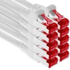 1Attackde Cat6 Ethernet tinklo kabelis, 1m, baltas, 10 vnt.