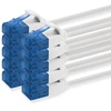 1Attackde Cat6 tinklo kabelis 3m, 10 vnt., baltas, 1000 Mbit/s