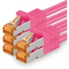 1attack.de Cat.7 tinklo kabelis Cat7 ethernet kabelis patch kabelis tinklo lan kabelis Cat.7 neapdorotas kabelis 10 gb/s (sftp pimf lszh) rinkinys su rj45 jungtimi cat.6a