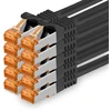 1attack.de Cat.7 tinklo kabelis Cat7 ethernet kabelis patch kabelis tinklo Lan kabelis Cat.7 neapdorotas kabelis 10 Gb/s (sftp Pimf Lszh) rinkinys su Rj45 jungtimi Cat.6a
