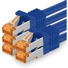 1attack.de Cat.7 tinklo kabelis Cat7 ethernet kabelis patch kabelis tinklo Lan kabelis Cat.7 neapdorotas kabelis 10 gb/s (sftp pimf lszh) rinkinys su rj45 jungtimi cat.6a