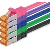 1attack.de Cat.7 tinklo kabelis Cat7 ethernet kabelis Patch kabelis tinklo Lan kabelis Cat.7 neapdorotas kabelis 10 Gb/s (sftp Pimf Lszh) rinkinys su Rj45 jungtimi Cat.6a