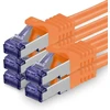 1attack.de Cat.7 tinklo kabelis, Cat7 Poe+ ethernet kabelis, tinklo / interneto / Dsl / modemo / maršrutizatoriaus / šakotuvo patch kabelis, Lan kabelis, neapdorotas kabelis, 10 Gb/s (sftp Pimf), rinkinys: patch kabelis su Rj 45 jungtimi, Cat.6a