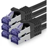 1attack.de Cat.7 tinklo kabelis, Cat7 Poe+ ethernet kabelis, tinklo / interneto / Dsl / modemo / maršrutizatoriaus / hub patch kabelis, Lan kabelis, neapdorotas kabelis, 10 Gb/s (sftp Pimf), rinkinys: patch kabelis su Rj 45 jungtimi, Cat.6a