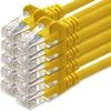 1attack.de tinklo kabelis Cat.6 - (rinkinys) - Cat6 Ethernet Lan kabelis 1000 Mb/s (poe) Patch kabelis, suderinamas su Cat.5 Cat.6a Cat.7
