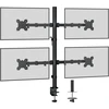 1home 13–27 colių monitoriaus stovo laikiklis – stalo laikiklis led ir lcd monitoriams, pasukamas 180°, sukiojamas 360°, reguliuojamo aukščio, 10 kg kiekvienam monitoriui (4 monitoriams)