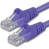 1m Cat 6 ethernet gigabitinis rj45 lan patch kabelis, suderinamas su internetu, maršrutizatoriumi, modemu, išmaniuoju televizoriumi, kompiuteriu ir nešiojamuoju kompiuteriu, violetinis - 1 vnt. - 1m