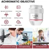 1x Mikroskopo objektyvas, profesionalus achromatinis mikroskopo objektyvas su rms sriegiu, 1x 195 achromatinis objektyvas biologiniam mikroskopui