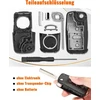 2 automobilių raktų korpusų rinkinys, suderinamas su volkswagen vw up golf mk6 polo tiguan touareg passat seat skoda automobilių raktu 3 mygtukų ašmenų tipo nuotolinio rakto korpuso pakaitinis raktas
