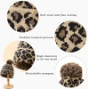 2 dalių megzta kepurė moterims su leopardo rašto burbuliuku, žieminė šilta kepurė, megzta kepurė su gyvūnų raštu, beanie kepurė su bumbulu, beanie kepurė su gyvūnų raštu, leopardo rašto vilnonė kepurė, slidinėjimo kepurė moterims ir mergaitėms