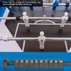 2 dalių/rinkinys stalo futbolo taškų skaitiklis, stalo futbolo rezultatų lenta standartiniam stalo futbolui vaikams 8-12 metų (juoda juoda)