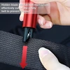 2-in-1 automobilio saugos plaktuko rinkinys iš 3 automobilio saugos plaktukų, saugos diržų pjaustytuvas, avarinis plaktukas, automobilio avarinis plaktukas su diržų pjaustytuvu, langų daužiklis, avarinis įrankis, automobilio priedai (juodas ir raudonas)