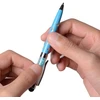 2 in 1 capacitive touchscreen stylus pen ir ballpoint rašiklis su swarovski kristalais + 2 papildomi užpildai, mėlynas