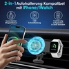 2-in-1 įkroviklis, automobilinis laikiklis, belaidis mobiliojo telefono laikiklis, automobilinis magnetas, 15w greitas belaidis automobilinis įkroviklis mobiliojo telefono laikiklis, automobilinė įkrovimo stotelė, greitas įkroviklis, skirtas iphone 16/15/