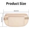 2 plokščių juosmens krepšių rinkinys, pinigų diržas vyrams ir moterims, juosmens krepšys, apsauga nuo rfid vagysčių, diržo krepšys, apsauga nuo vagysčių kelioninis kaklo krepšys, juosmens krepšys vyrams ir moterims sportui, chaki juodas, pinigų diržas